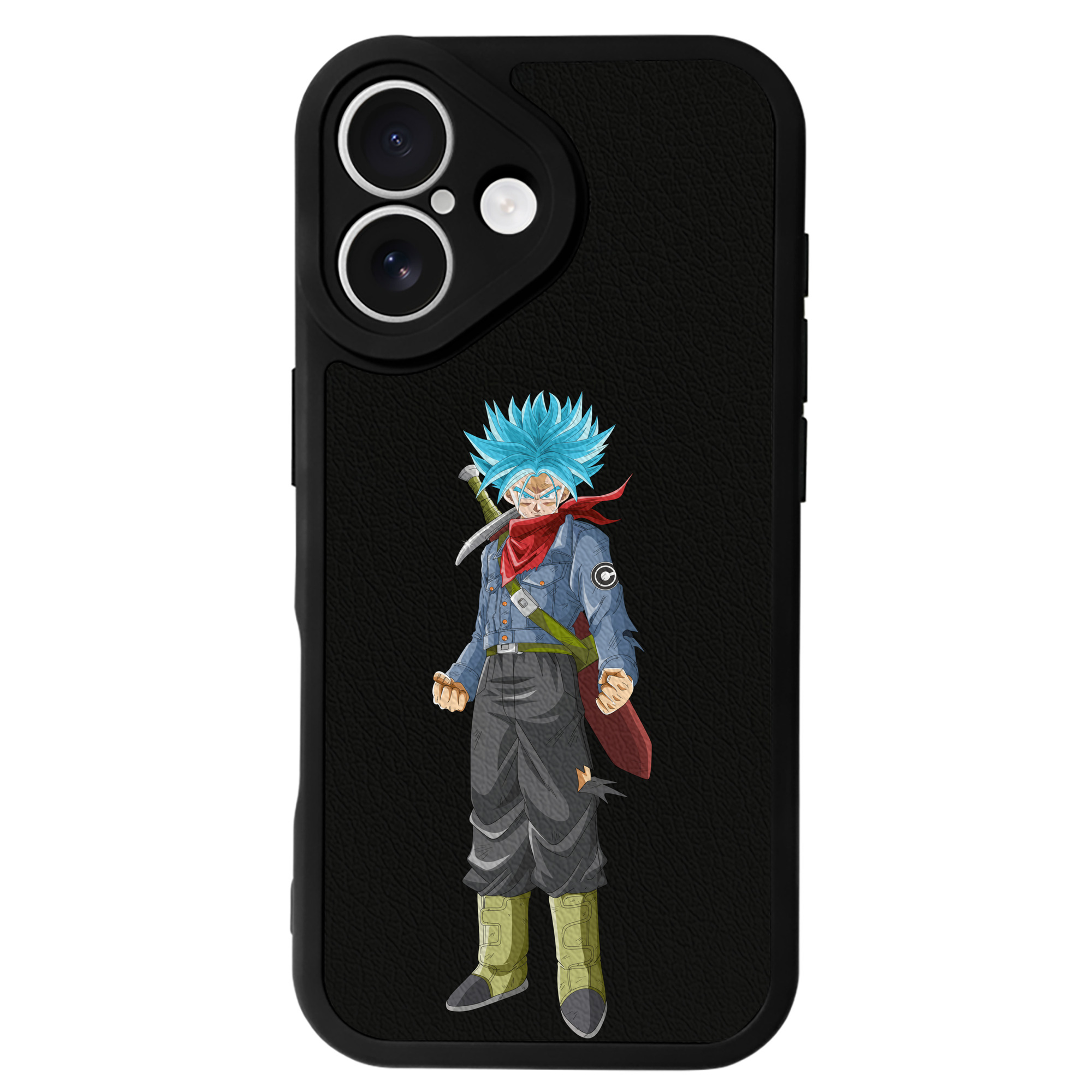 （画像用） ドラゴンボール トランクス（Torankusu）DRAGON BALL Trunks 【iPhone 16シリーズ対応】シリコンスマホケース（レザー調） 材質：シリコン